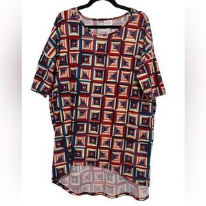 Oversized Colorful Geometric Irma Top